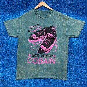 Kurt Cobain Obscene Phone Calls to Myself Shoes Grunge Tee L